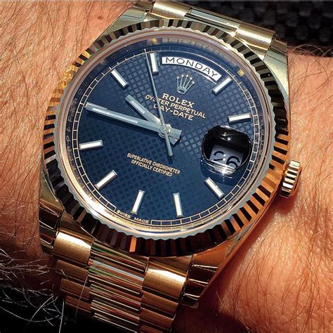 rolex oyster perpetual date blue face|rolex day date white dial.